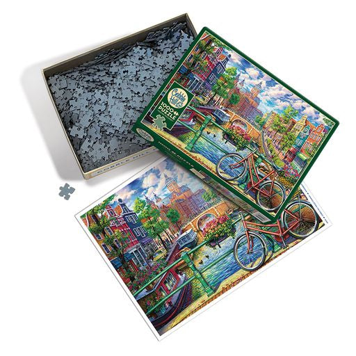 Amsterdam Canal - Jigsaw 1000pc - Brain Spice