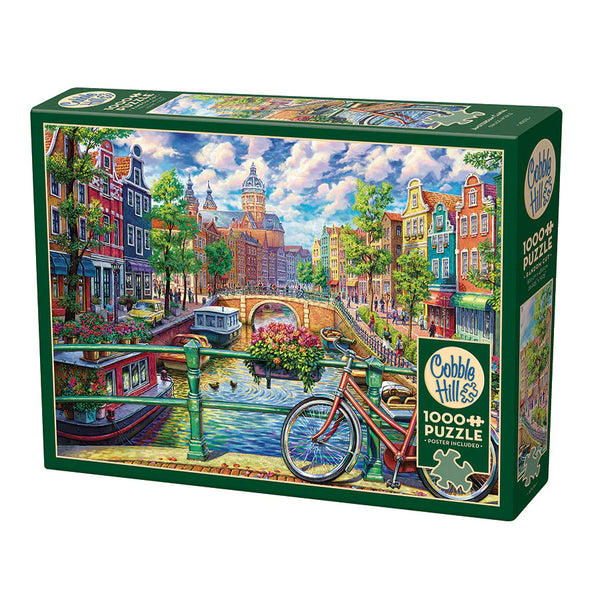 Amsterdam Canal - Jigsaw 1000pc - Brain Spice