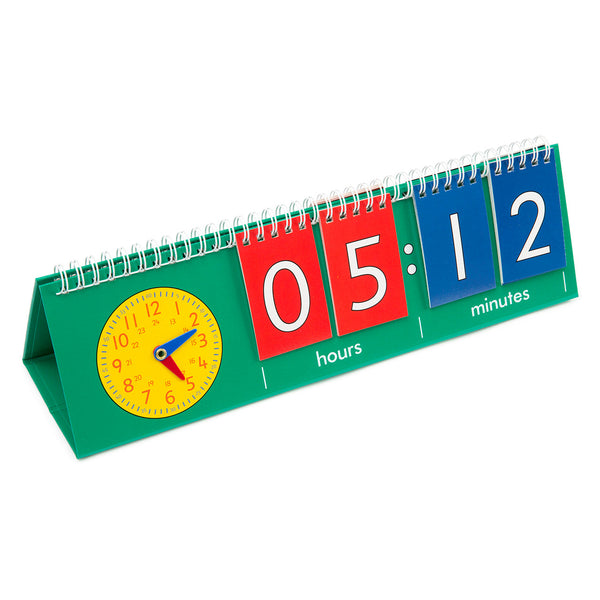 Analogue and Digital Clock Flip Chart - Brain Spice