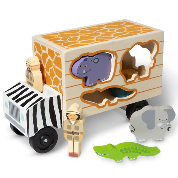 Animal Rescue Shape Sorting Truck - Brain Spice