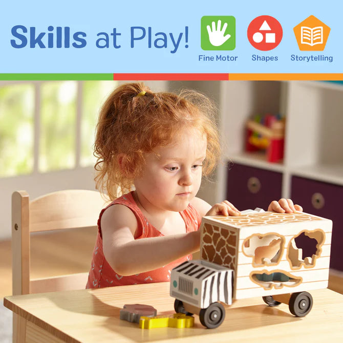 Animal Rescue Shape Sorting Truck - Brain Spice