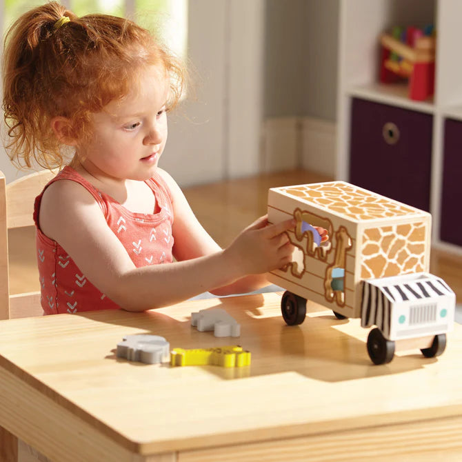 Animal Rescue Shape Sorting Truck - Brain Spice