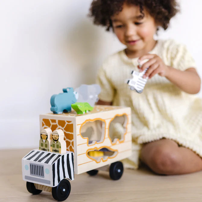Animal Rescue Shape Sorting Truck - Brain Spice