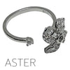Aster Fidget Ring - 4 Petal Diamante Spinning Flower - Brain Spice