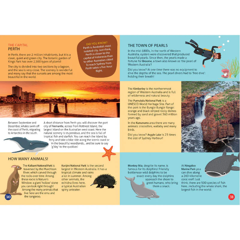 Australia Puzzle & Book Set - 210pc - Sassi Travel Learn and Explore - Brain Spice