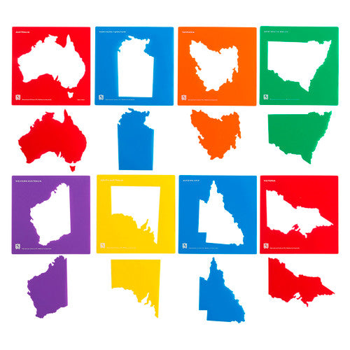 Australian States Stencil Set - Brain Spice