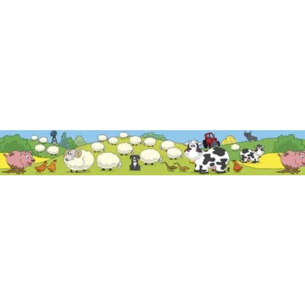 Australian Farm Scene - Regular Border - Brain Spice