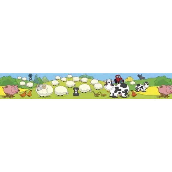 Australian Farm Scene - Regular Border - Brain Spice