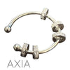 Axia Fidget Ring - 5 Diamante Moving Beads - Brain Spice