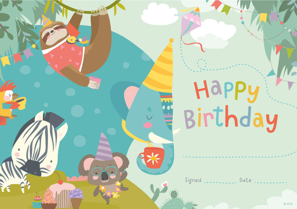 Jungle Jamboree Birthday - Certificates - Brain Spice