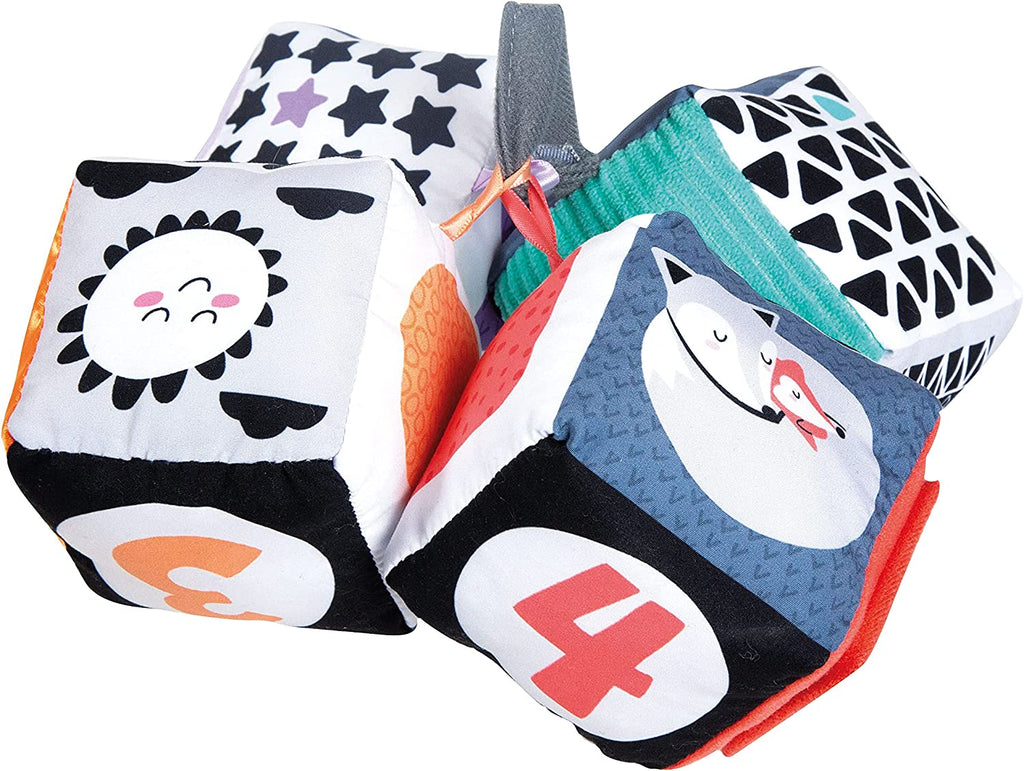 Baby Clemmy Black and White Soft Activity Cubes - Brain Spice