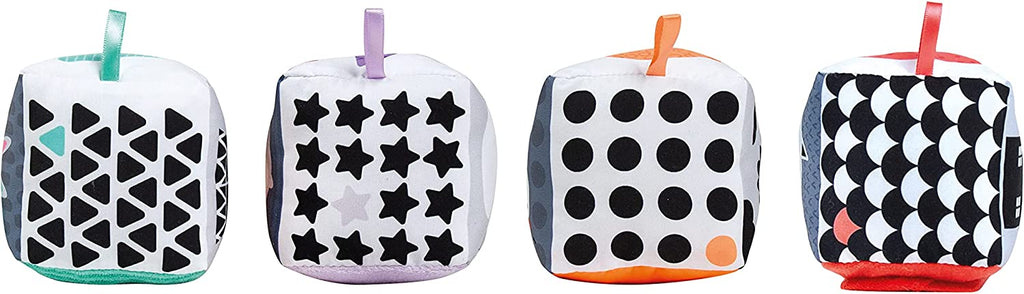 Baby Clemmy Black and White Soft Activity Cubes - Brain Spice