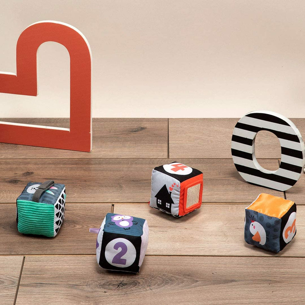 Baby Clemmy Black and White Soft Activity Cubes - Brain Spice