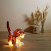 Baby Tiger Origami Table Lamp - 3D Paper Art - Brain Spice
