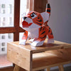 Baby Tiger Origami Table Lamp - 3D Paper Art - Brain Spice