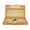 Backgammon Set - Sandstone PU Leather 18inch - Brain Spice