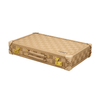 Backgammon Set - Sandstone PU Leather 18inch - Brain Spice