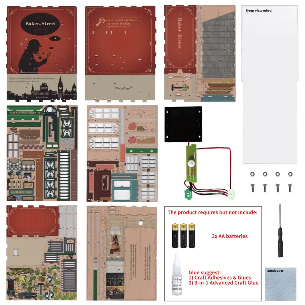 Baker Street - Book Nook Kit - Brain Spice