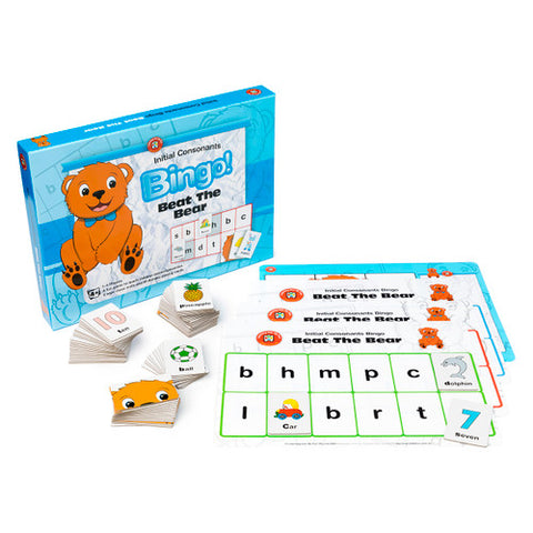 Beat the Bear Bingo - Initial Consonants - Brain Spice