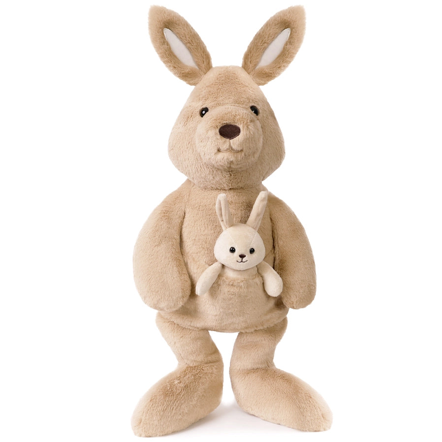 Big Kip Kangaroo Soft Toy (Vegan Angora) 52cm - Brain Spice