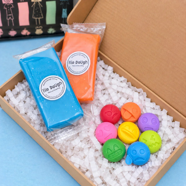 Bio Dough Figurines - Emotion Emojis - Brain Spice