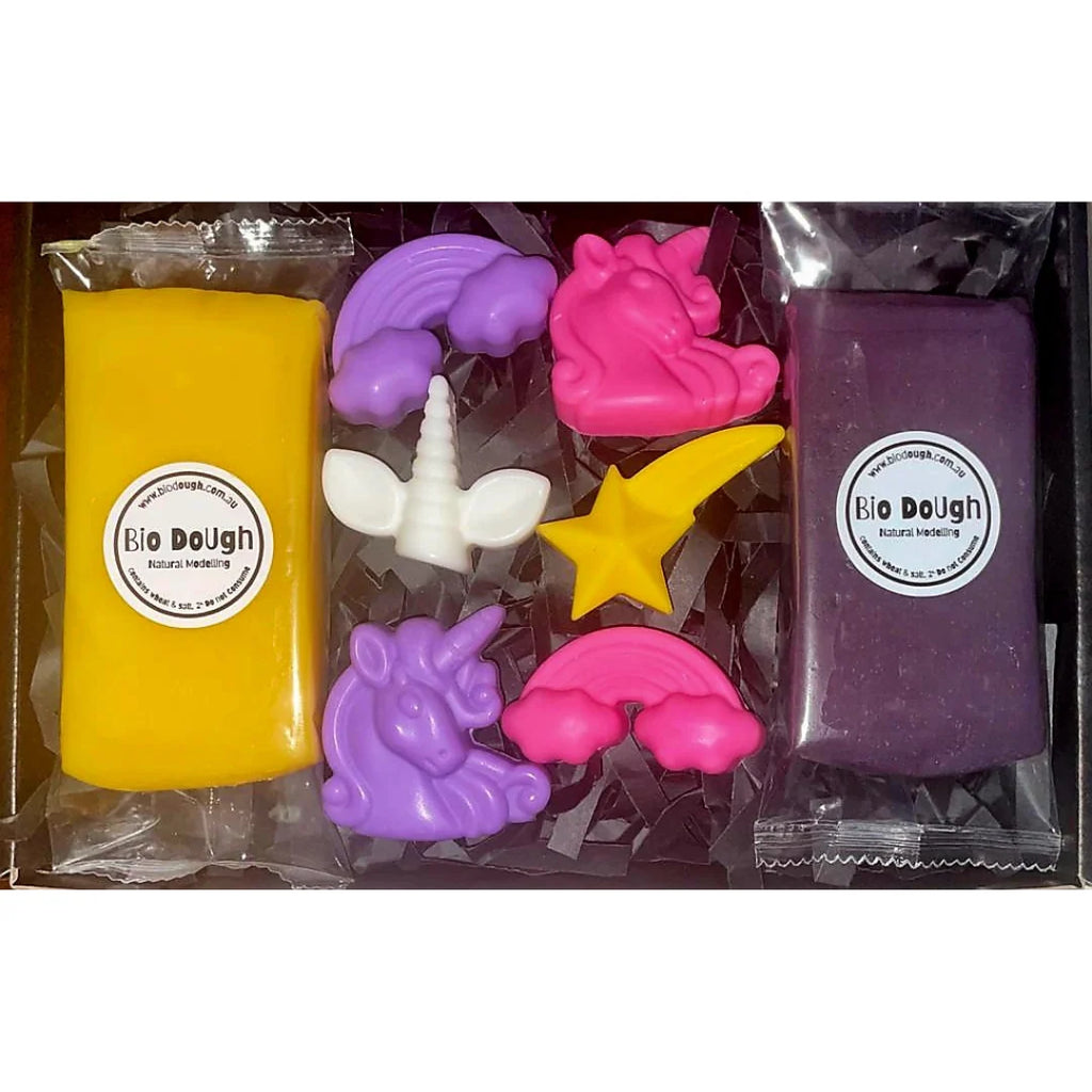 Bio Dough Figurines - Rainbow Unicorns - Brain Spice