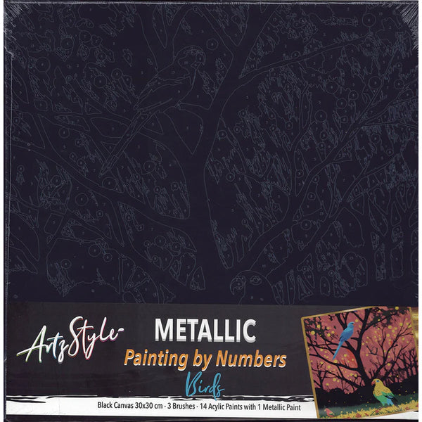 Bird - Metallic Paint by Number - Brain Spice