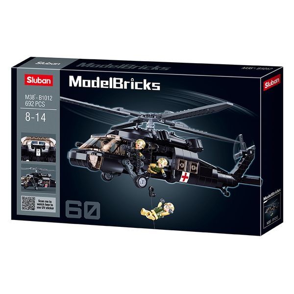 Black Hawk Helicopter - Model Bricks 692pcs