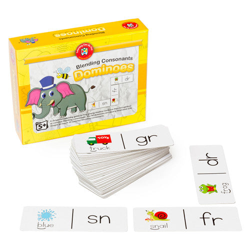 Blending Consonants Dominoes - Brain Spice