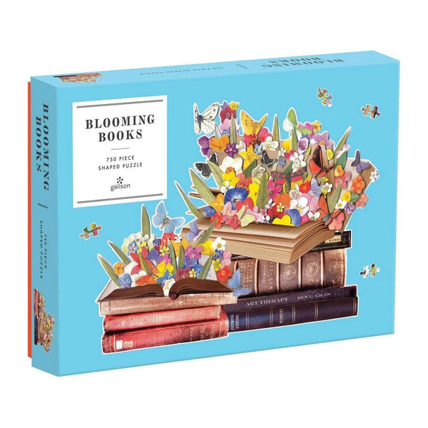 Blooming Books - Galison Shaped Puzzle - 750pc - Brain Spice