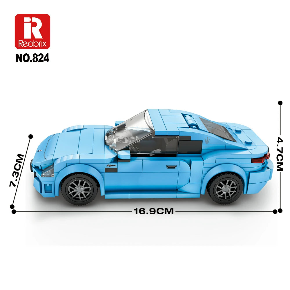Blue 1:24 Gran Turismo Maserati - 384pc - Brain Spice