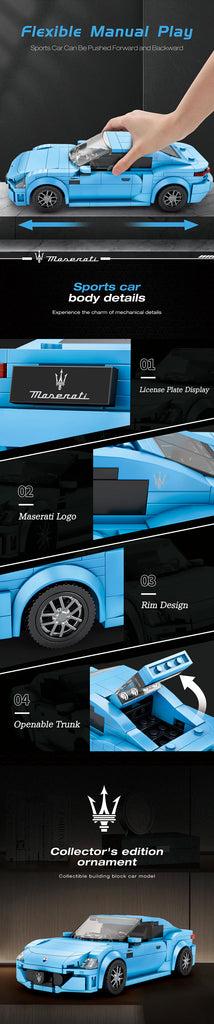 Blue 1:24 Gran Turismo Maserati - 384pc - Brain Spice
