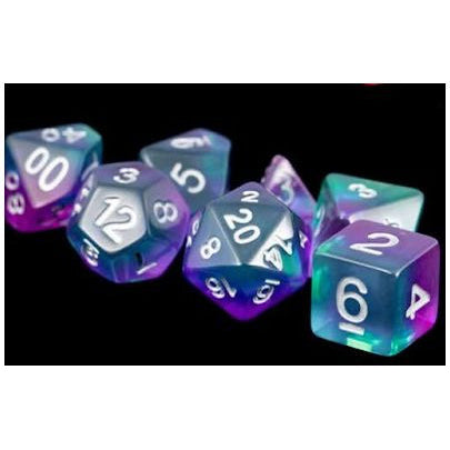Blue Aurora 7-Dice Set