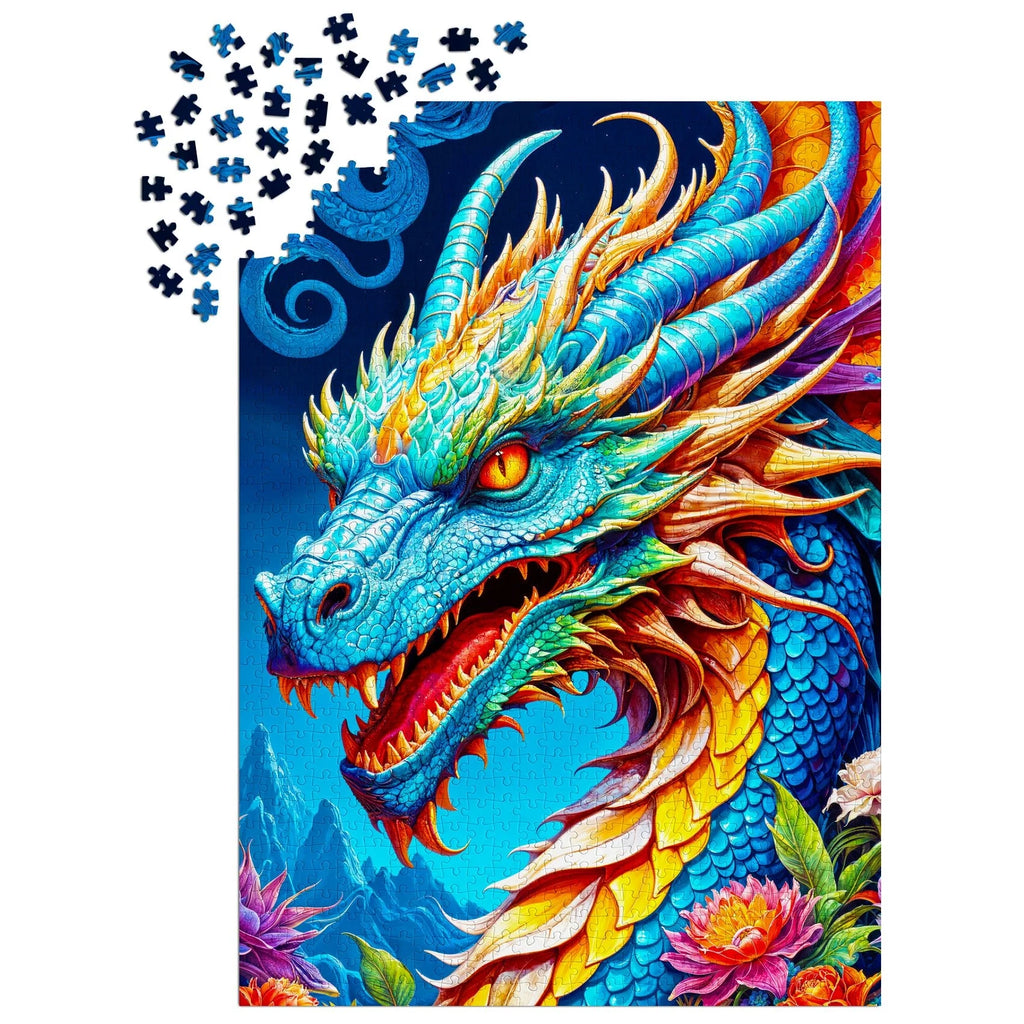 Blue Dragon - Jigsaw 1000pc - Brain Spice