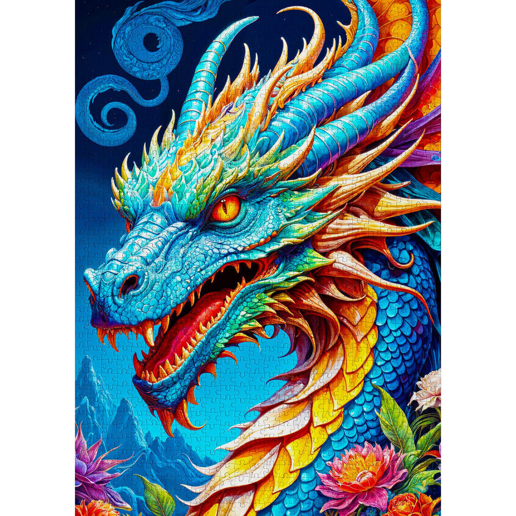 Blue Dragon - Jigsaw 1000pc - Brain Spice