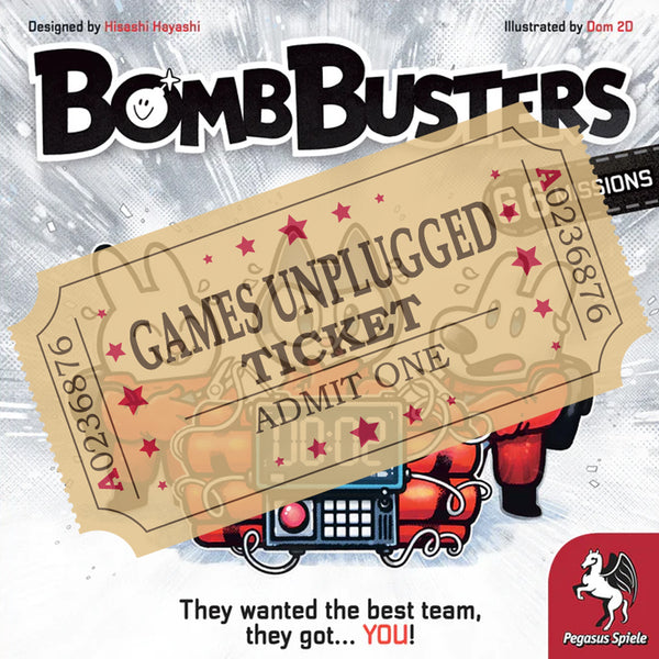 Bomb Busters - Games Unplugged Ticket - Brain Spice