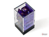 Borealis Luminary Royal Purple-Gold - Polyhedral 7-Dice Set - Brain Spice