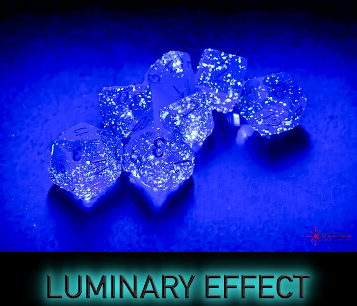 Borealis Luminary Royal Purple-Gold - Polyhedral 7-Dice Set - Brain Spice