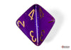 Borealis Luminary Royal Purple-Gold - Polyhedral 7-Dice Set - Brain Spice