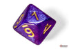 Borealis Luminary Royal Purple-Gold - Polyhedral 7-Dice Set - Brain Spice