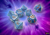 Borealis Midnight-Copper Luminary 7 Dice Set - Brain Spice