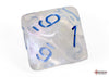 Borealis Polyhedral Icicle-Light Blue Luminary 7-Dice Set - Brain Spice