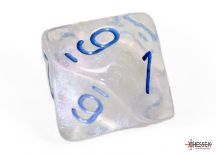 Borealis Polyhedral Icicle-Light Blue Luminary 7-Dice Set - Brain Spice