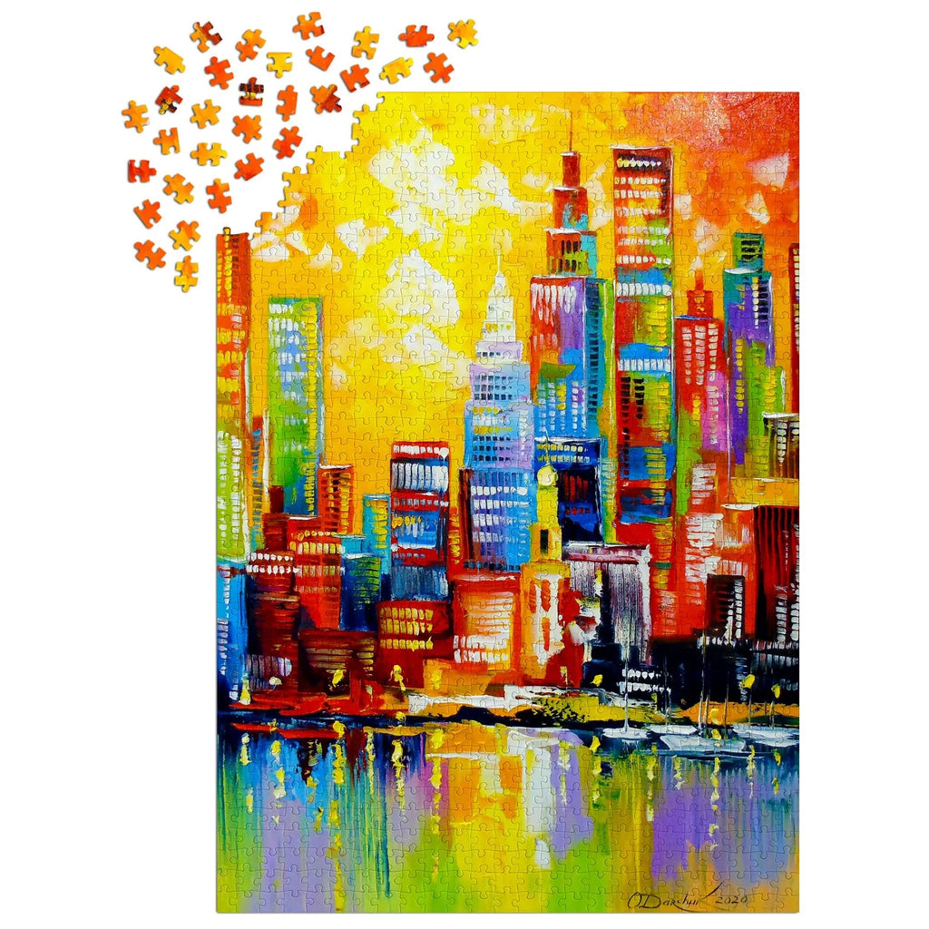 Bright New York City - Jigsaw 1000pc - Brain Spice