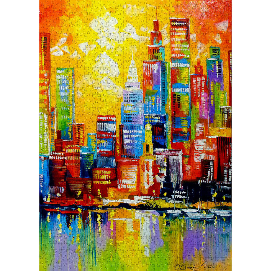 Bright New York City - Jigsaw 1000pc - Brain Spice