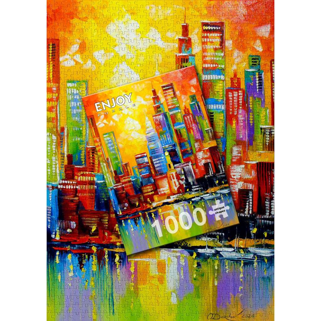 Bright New York City - Jigsaw 1000pc - Brain Spice
