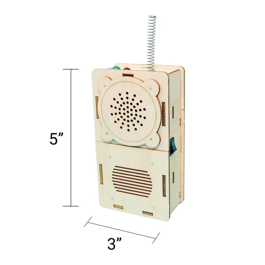 Build and Learn Walkie-Talkie STEM Kit (Set of 2) - Brain Spice