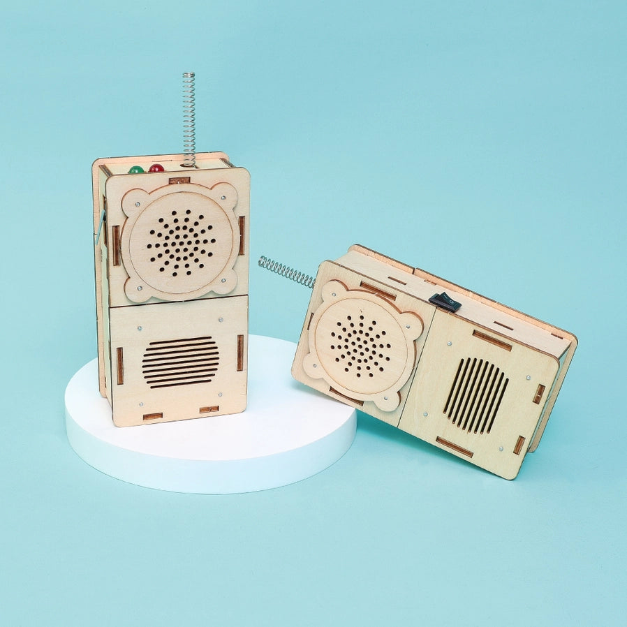 Build and Learn Walkie-Talkie STEM Kit (Set of 2) - Brain Spice