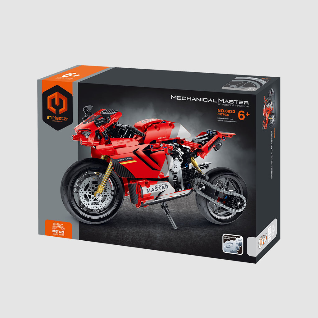Building Block Motorcycle - 557pcs - Brain Spice