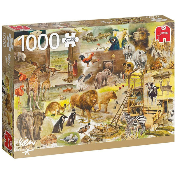 Building Noahs Ark Puzzle - 1000pc - Brain Spice
